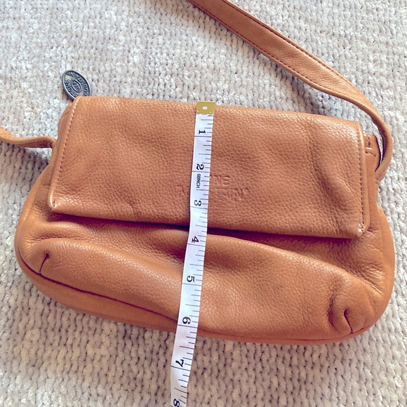 Stone Mountain Leather Crossbody Bag Bird Print Lining Retro Classic - Picture 5 of 14